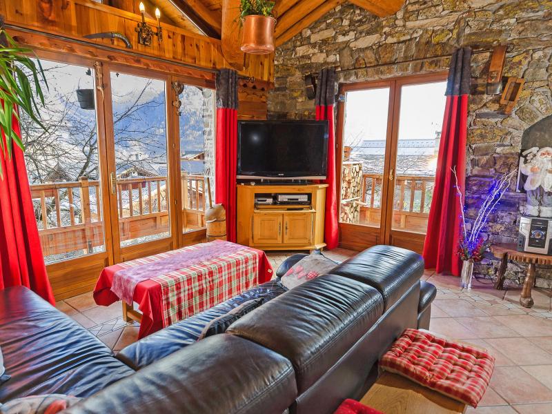 Holiday in mountain resort Chalet Villaroger - Les Arcs - Living room