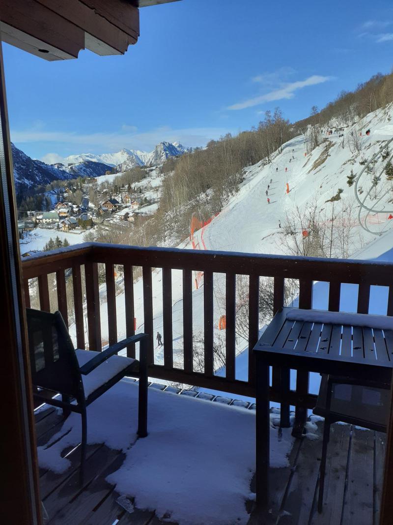 Urlaub in den Bergen 2-Zimmer-Appartment für 4 Personen (210) - Chalets de la Vallée d'Or Edelweiss - Valloire - Terrasse