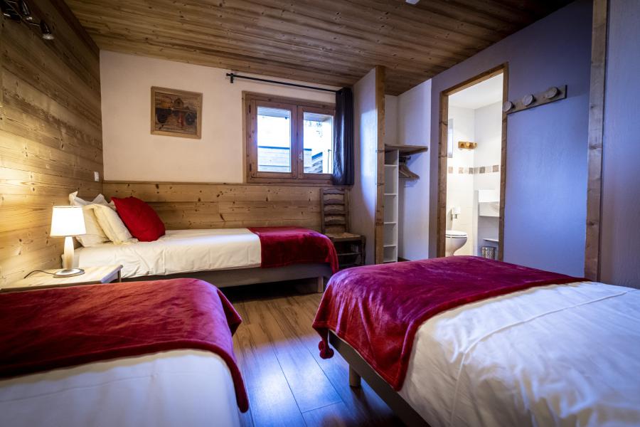 Holiday in mountain resort 8 room triplex semi-detached chalet 15 people (Pierra Menta 2) - Chalets du Cocoon - La Plagne - Single bed