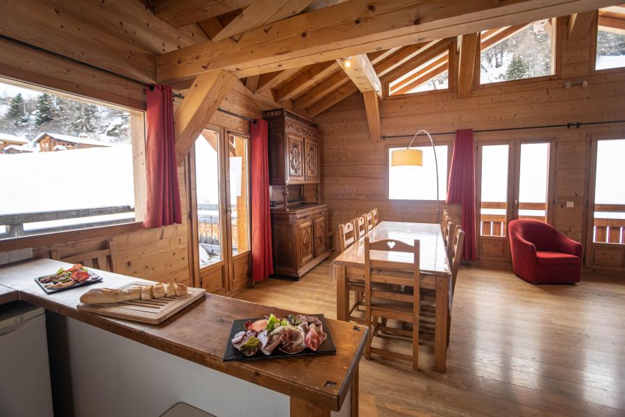 Urlaub in den Bergen Benachbartes Triplex Haus 5 Zimmer 9 Menschen (Pierra Menta 1) - Chalets du Cocoon - La Plagne - Tisch