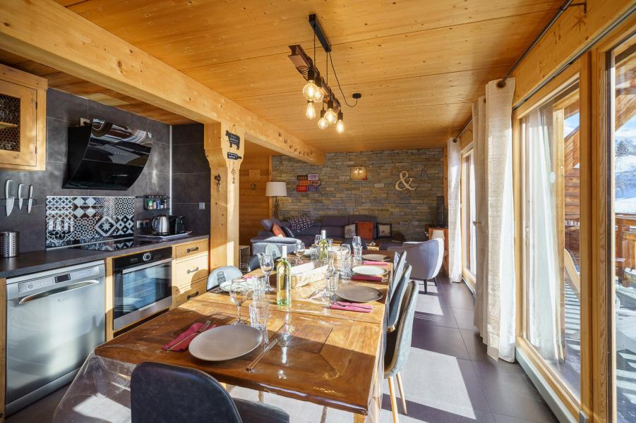 Holiday in mountain resort 5 room triplex chalet 8 people (Friandise) - Chalets Les Balcons du Golf - Alpe d'Huez - Kitchen