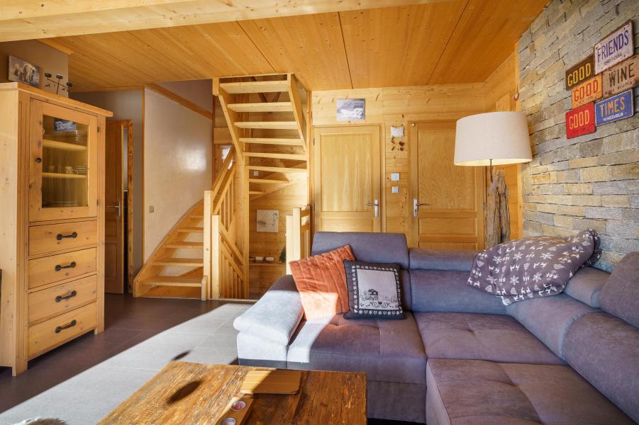 Vakantie in de bergen Chalet triplex 5 kamers 8 personen (Friandise) - Chalets Les Balcons du Golf - Alpe d'Huez - Woonkamer