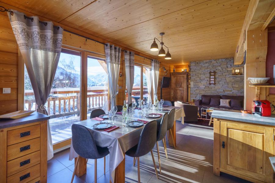 Vacances en montagne Chalet triplex 5 pièces 8 personnes (Rébèque) - Chalets Les Balcons du Golf - Alpe d'Huez - Salle à manger