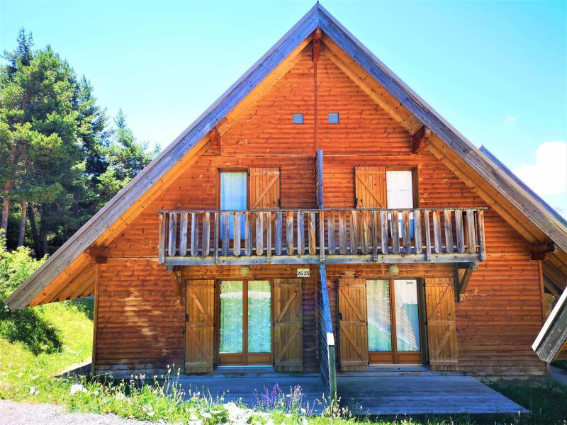 Urlaub in den Bergen Doppelchalethälfte 3 Zimmer für 7 Personen (25) - Chalets Les Flocons du Soleil - La Joue du Loup - Draußen im Sommer