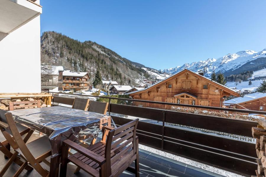 Vacaciones en montaña Apartamento dúplex 4 piezas 8 personas (15) - Clé des Champs - La Clusaz - Balcón