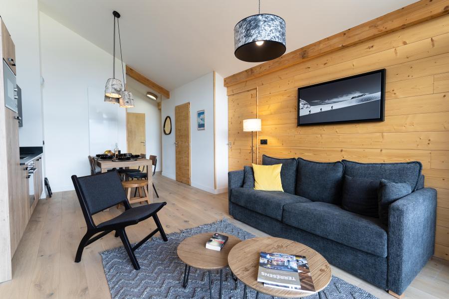 Holiday in mountain resort 2 room apartment cabin 6 people (Premium) - Daddy Pool Terresens Les Roches Blanches - Combloux - Living room