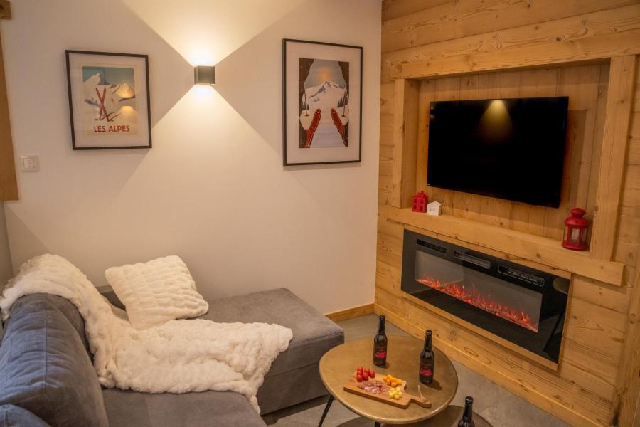 Urlaub in den Bergen 3-Zimmer-Appartment für 8 Personen - DOMAINE DU LOUP BLANC - Les Orres - Wohnzimmer