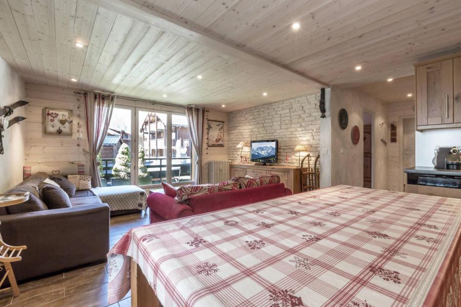 Vakantie in de bergen Appartement 3 kamers 5 personen (13) - Escale Blanche - La Clusaz - Woonkamer