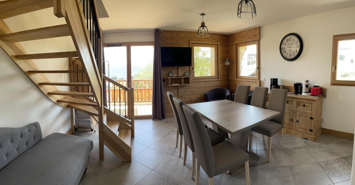 Vacaciones en montaña Apartamento 3 piezas mezzanine para 6 personas (002) - FLEUR DES CIMES - Les Saisies - Estancia