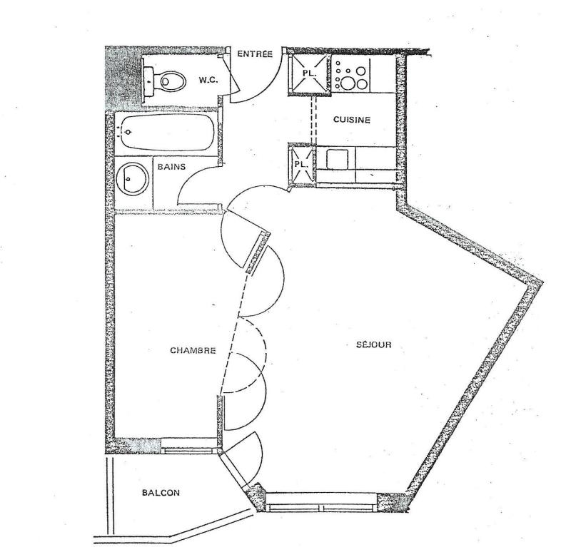 Vacanze in montagna Appartamento 2 stanze per 4 persone (313) - Fontaines Blanches - Avoriaz - Mappa