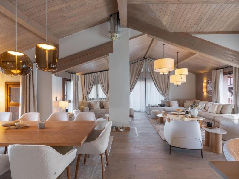 Vakantie in de bergen Chalet 7 kamers 12 personen - GOYARD - Courchevel - Woonkamer