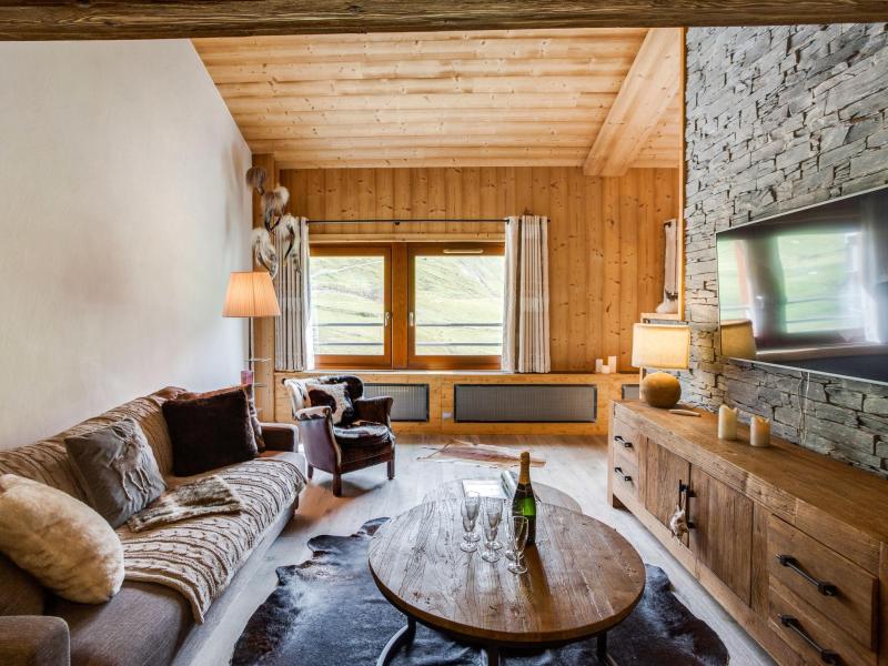 Vakantie in de bergen Appartement 3 kamers 8 personen (2) - Grand Roc - Tignes - Woonkamer