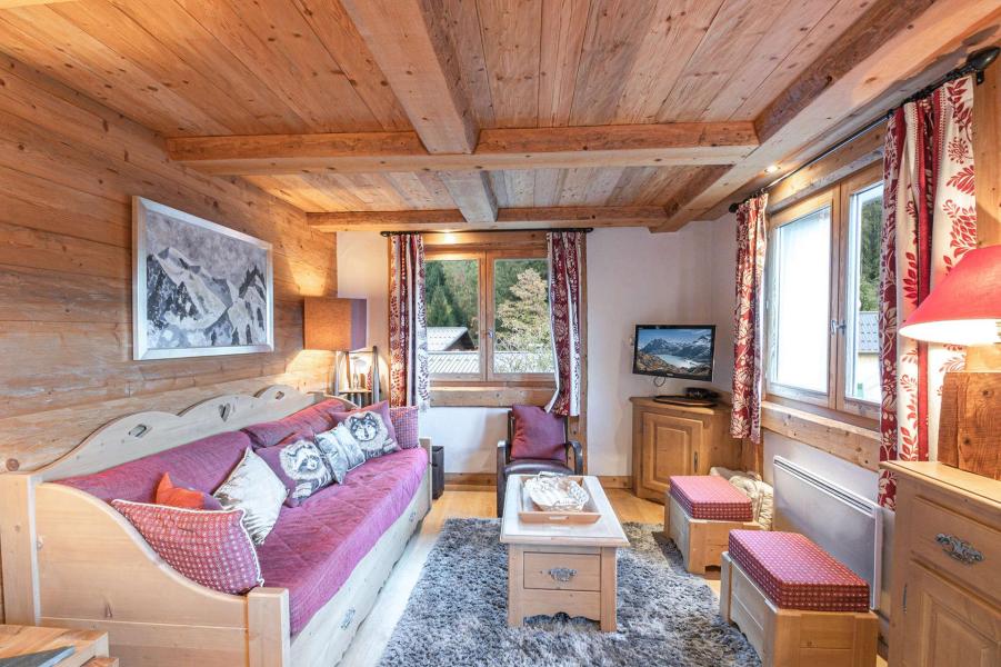 Urlaub in den Bergen 3-Zimmer-Appartment für 6 Personen - Hameau de la Blaitiere - Chamonix - Wohnzimmer