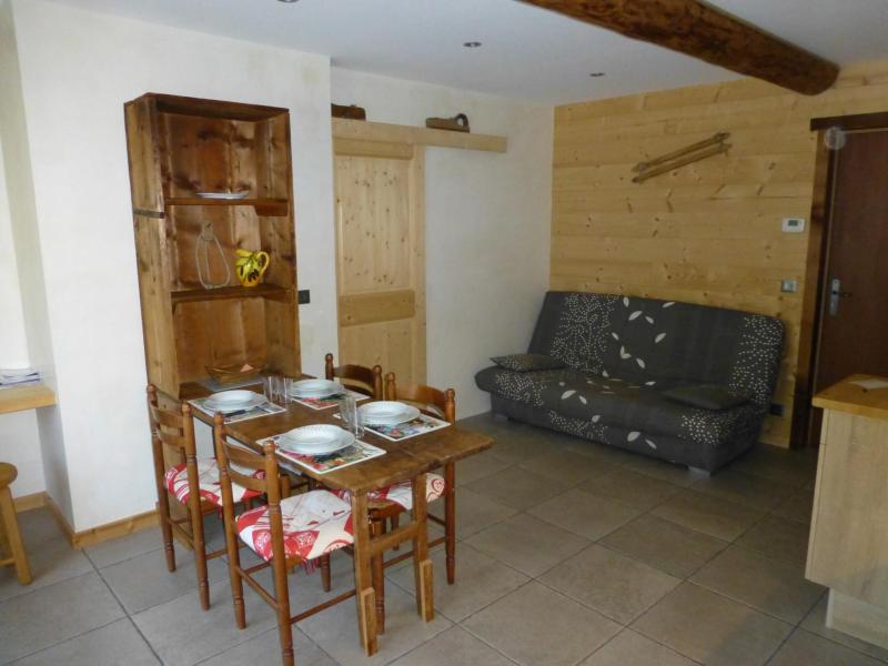 Vakantie in de bergen Studio 4 personen - Hameau du Praz - Arêches-Beaufort - Woonkamer