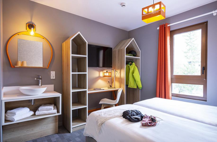 Holiday in mountain resort Hôtel Base Camp Lodge - Les Arcs - Bedroom