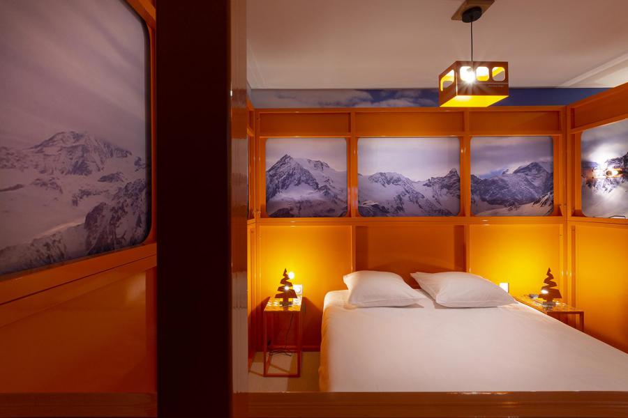 Urlaub in den Bergen Schalfzimmer für 2 Personen (TELEPHERIQUE) - Hôtel Base Camp Lodge - Les Arcs - Doppelbett