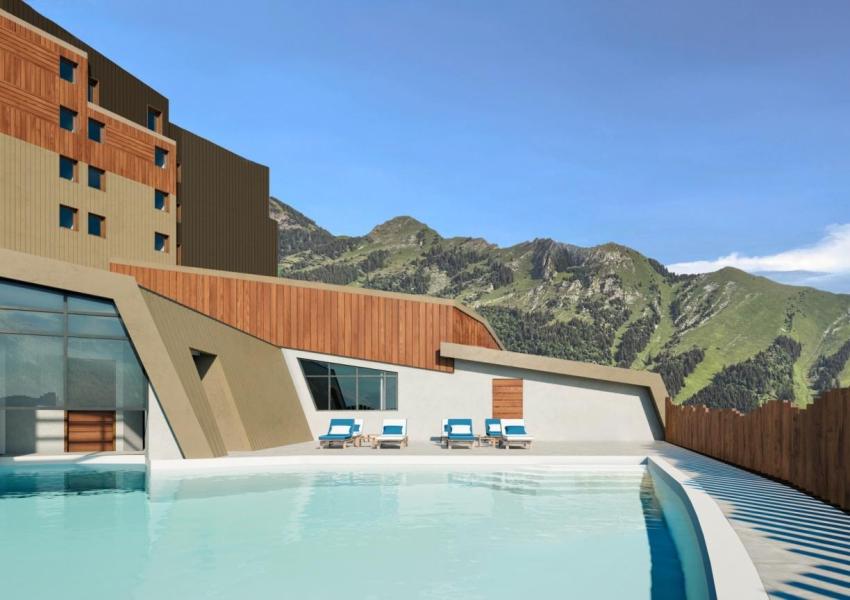 Urlaub in den Bergen Hôtel Club MMV les Bergers - Alpe d'Huez - Schwimmbad