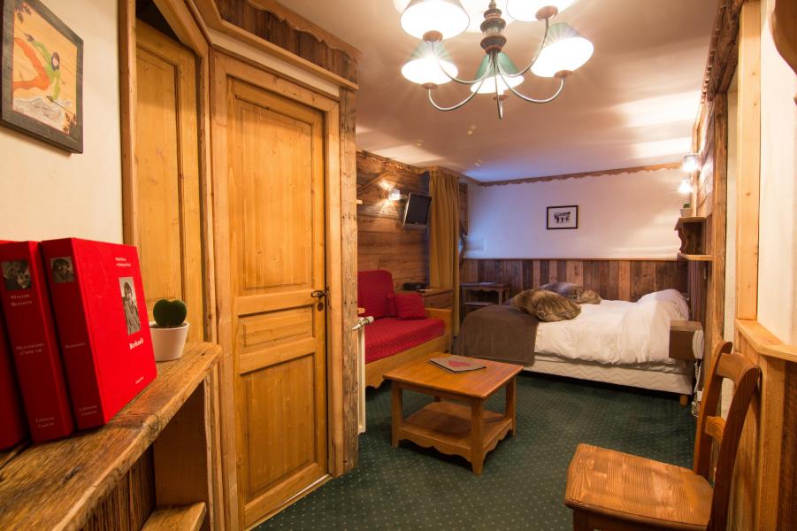 Vakantie in de bergen Familiekamer (4 personen) - Hôtel des 3 Vallées - Val Thorens - Woonkamer