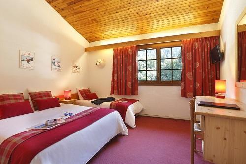 Vakantie in de bergen Familiekamer (2 personen) - Hôtel du Bourg - Valmorel - 2 persoons bed