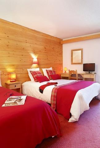 Holiday in mountain resort Quadruple bedroom (2 people) - Hôtel du Bourg - Valmorel - Single bed