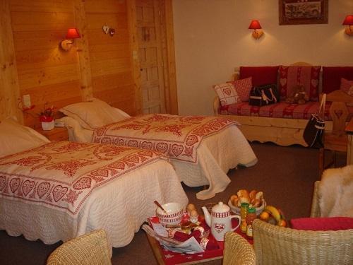 Vakantie in de bergen Twin kamer (Douche WC) - Hôtel les Glaciers - Samoëns - Kamer