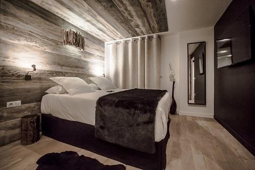 Urlaub in den Bergen Cosy Bedroom (2 personen) - Hôtel Rock Noir - Serre Chevalier - Schlafzimmer