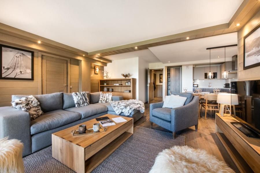 Holiday in mountain resort 3 room apartment cabin 6-8 people (C01) - Keystone Lodge - Courchevel - Living room