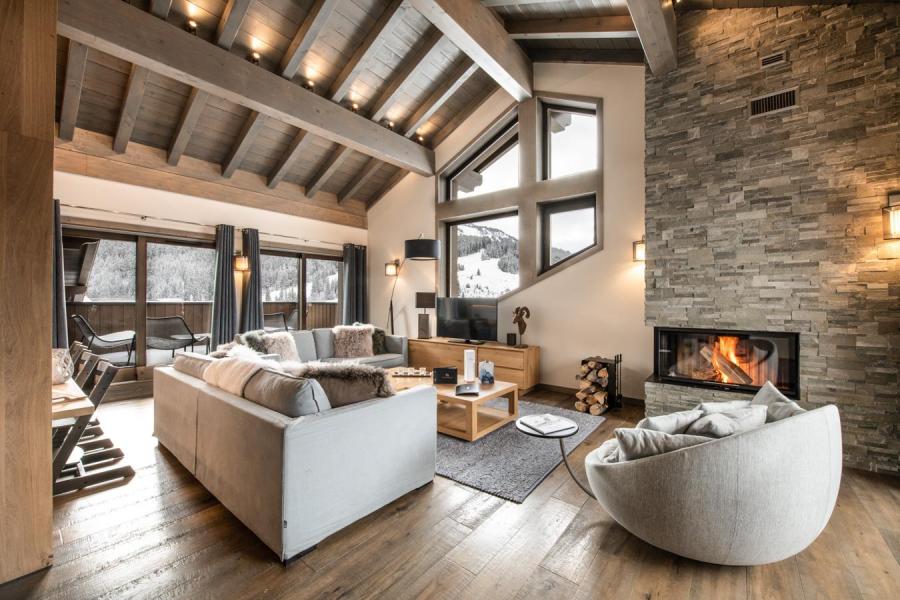 Vakantie in de bergen Appartement 5 kamers 9 personen (C18) - Keystone Lodge - Courchevel - Woonkamer