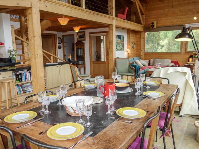 Vakantie in de bergen Chalet 7 kamers 10 personen (1) - L'Epachat - Saint Gervais - Woonkamer