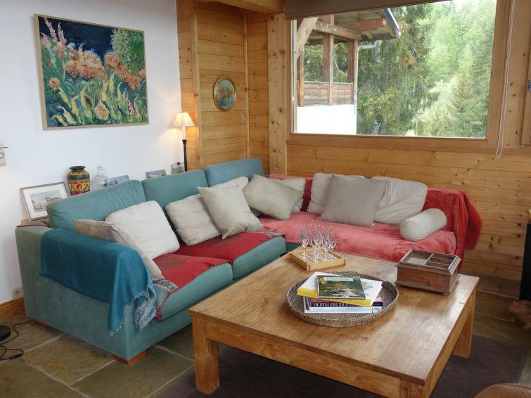 Vakantie in de bergen Chalet 7 kamers 10 personen (1) - L'Epachat - Saint Gervais - Woonkamer