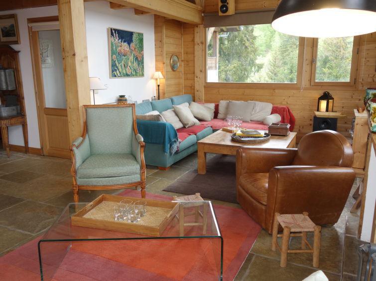 Vakantie in de bergen Chalet 7 kamers 10 personen (1) - L'Epachat - Saint Gervais - Woonkamer