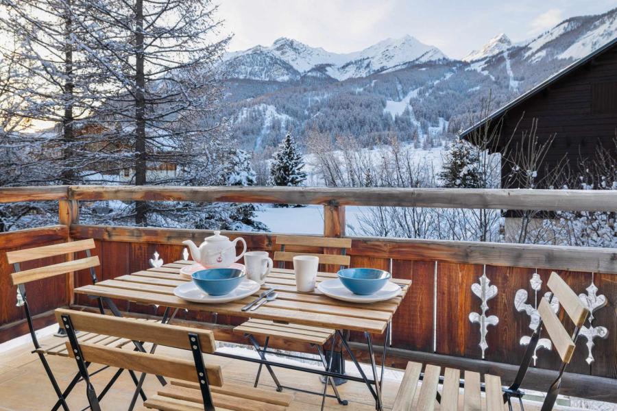 Holiday in mountain resort 2 room apartment 4 people (Cristol) - La Chamoissière - Serre Chevalier - Terrace