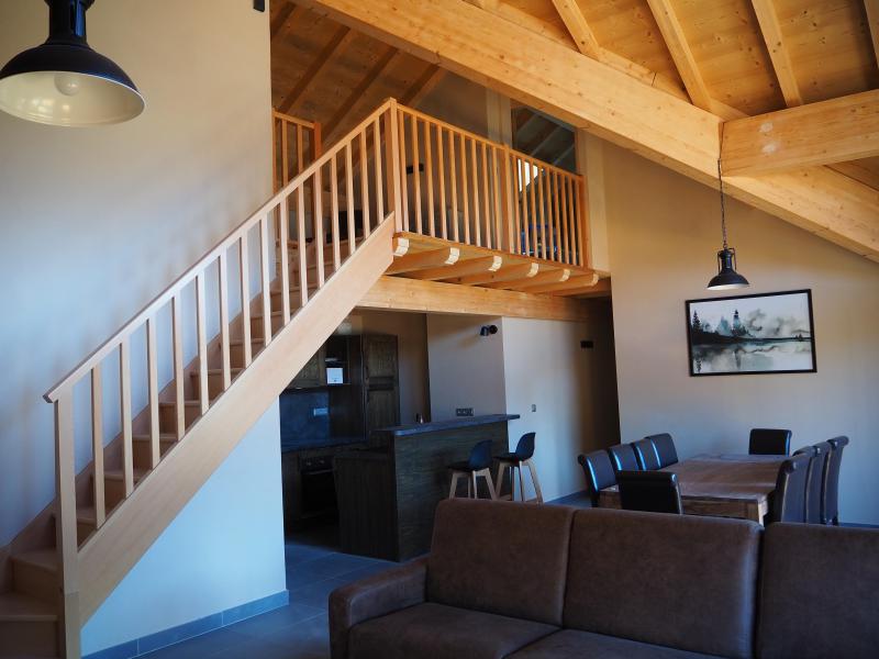 Holiday in mountain resort 5 room duplex apartment cabin 10 people - La Résidence - Les 2 Alpes - Living room