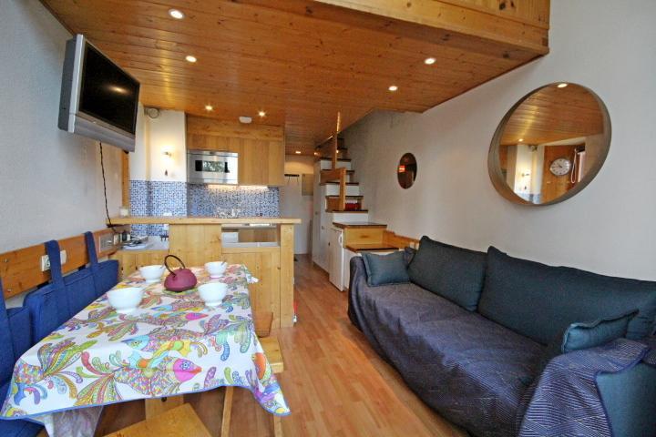 Urlaub in den Bergen 2 Zimmer Maisonettewohnung für 6 Personen (307) - La Résidence Alliet - Les Arcs - Wohnzimmer