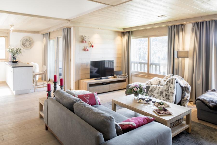 Urlaub in den Bergen 4-Zimmer-Appartment für 6 Personen (B21-22) - La Résidence Aspen Lodge - Courchevel - Wohnzimmer