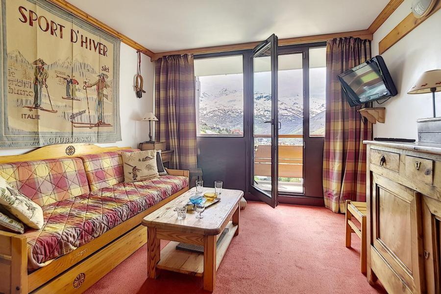 Vakantie in de bergen Appartement 2 kamers 6 personen (809) - La Résidence Burons - Les Menuires - Woonkamer
