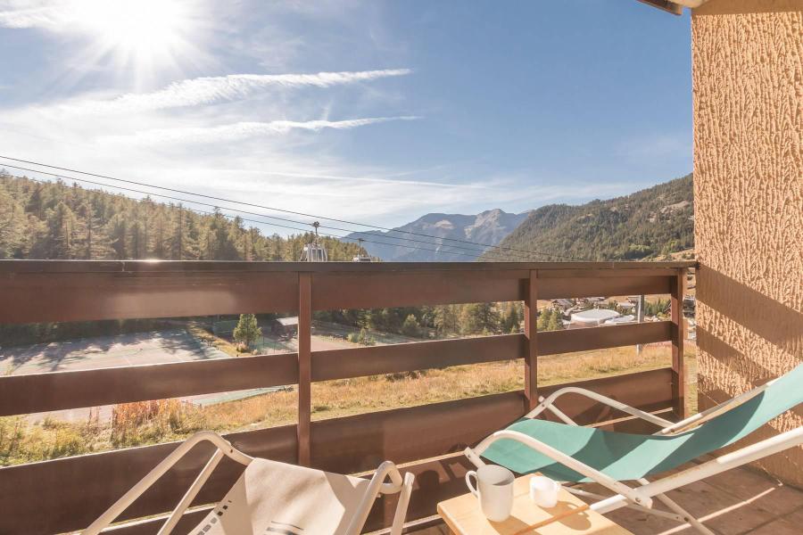 Urlaub in den Bergen 2-Zimmer-Berghütte für 6 Personen (VES104) - La Résidence Ferme d'Augustin - Montgenèvre - Balkon