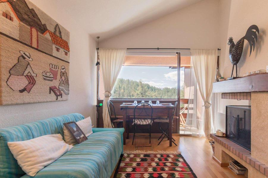 Vakantie in de bergen Appartement 2 kamers bergnis 6 personen (GIJ305) - La Résidence Ferme d'Augustin - Montgenèvre - Woonkamer