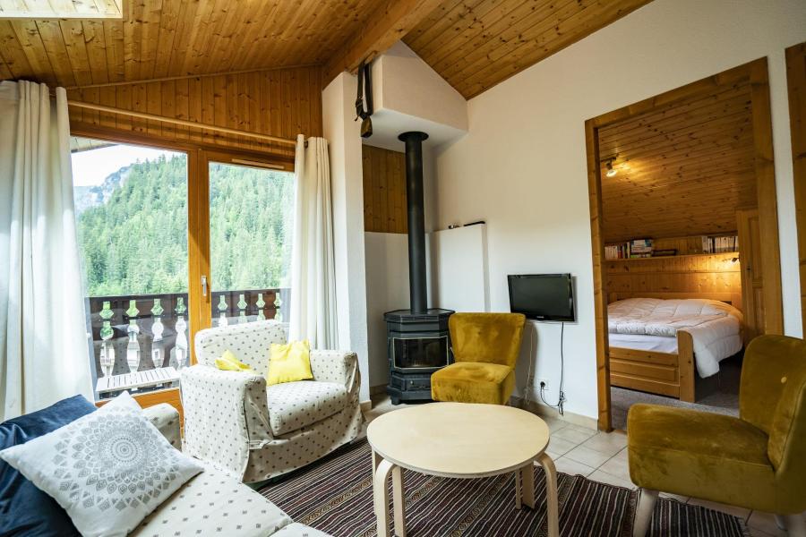 Vakantie in de bergen Appartement 4 kamers 6 personen - La Résidence Forsythia - Châtel - Woonkamer