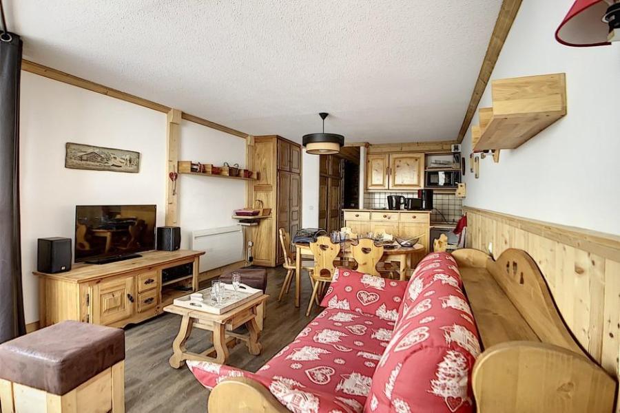 Vakantie in de bergen Appartement 2 kamers 6 personen (406) - La Résidence Grande Masse - Les Menuires - Woonkamer