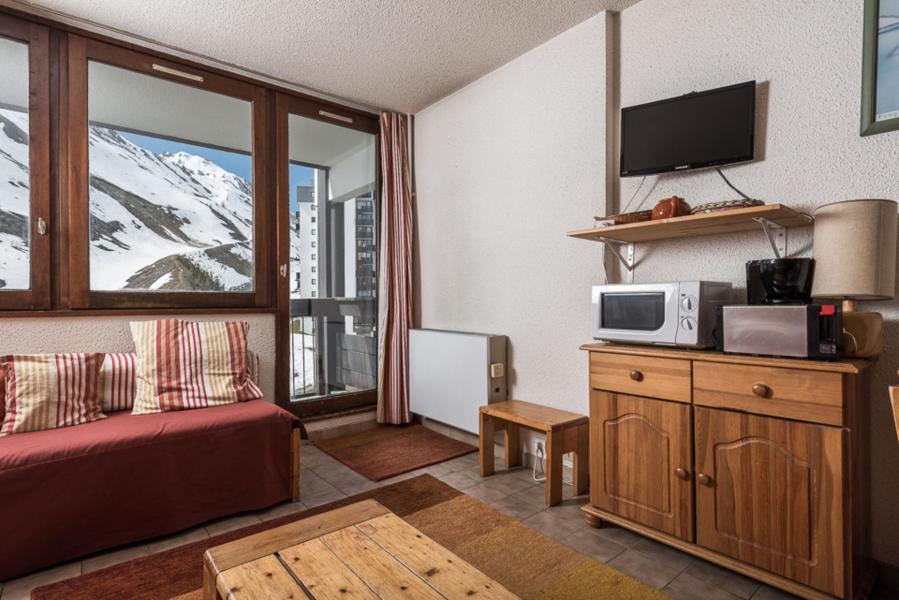 Vakantie in de bergen Studio bergnis 4 personen (185) - La Résidence Home Club - Tignes - Woonkamer