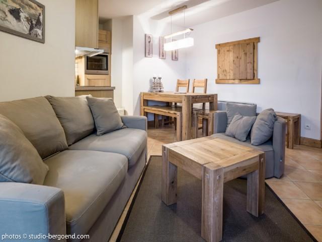 Urlaub in den Bergen 2-Zimmer-Holzhütte für 5 Personen (30) - La Résidence l'Iseran - Les Arcs - Wohnzimmer