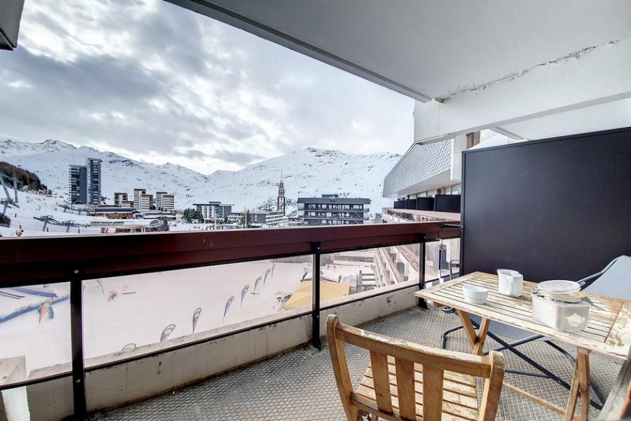 Vakantie in de bergen Studio 4 personen (515) - La Résidence la Chavière - Les Menuires - Balkon