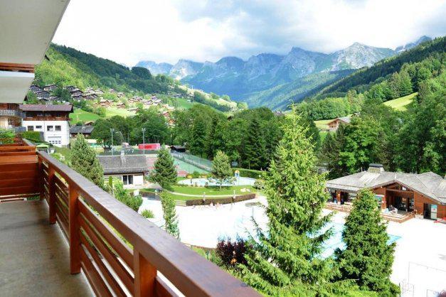 Urlaub in den Bergen 2-Zimmer-Appartment für 6 Personen (07) - La Résidence la Pointe Percée - Le Grand Bornand - Terrasse