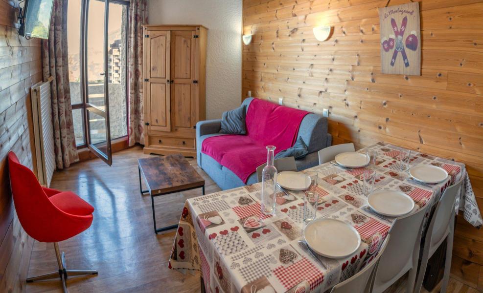 Vakantie in de bergen Appartement 3 kamers 8 personen (401) - La Résidence le 1650 - Les Orres - Woonkamer