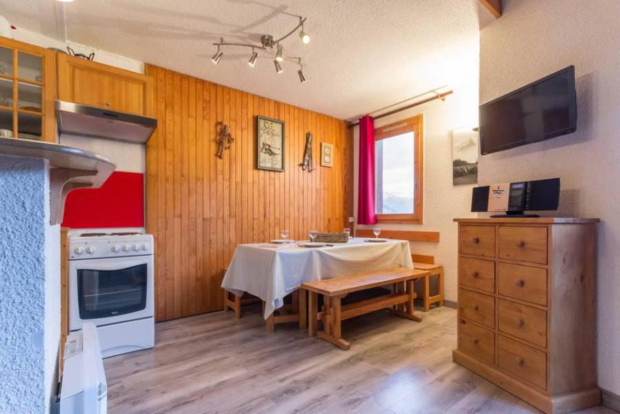 Vakantie in de bergen Appartement duplex 4 kamers 9 personen (BAI33) - La Résidence le Bastion I - Montchavin La Plagne - Woonkamer