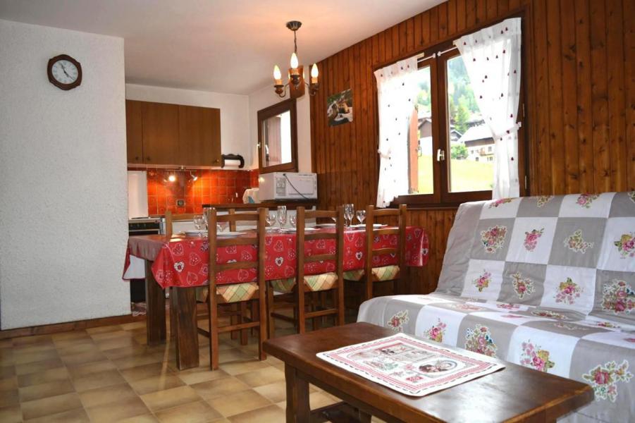 Urlaub in den Bergen 3-Zimmer-Holzhütte für 6 Personen (07) - La Résidence le Charvet - Le Grand Bornand - Wohnzimmer