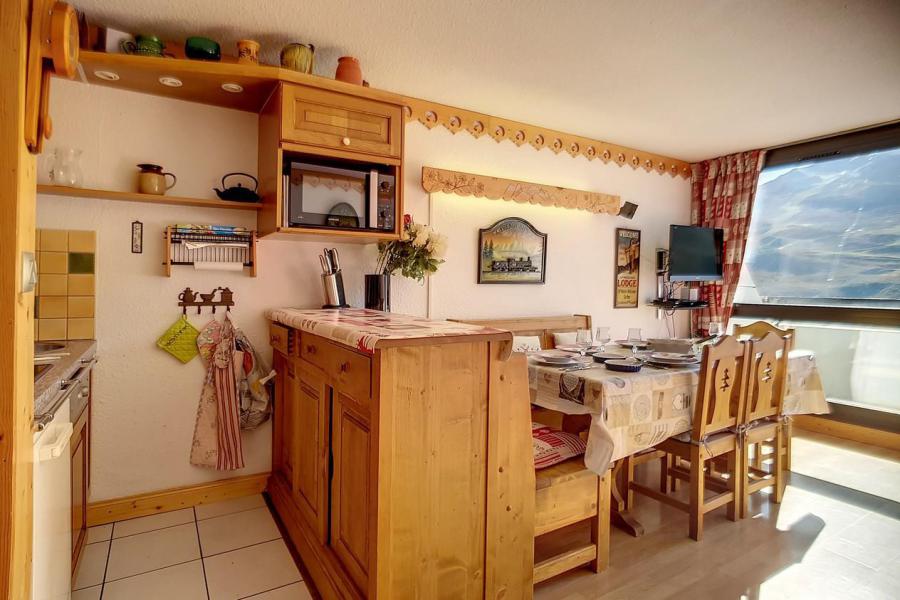 Urlaub in den Bergen 3-Zimmer-Appartment für 8 Personen (0828) - La Résidence le Danchet - Les Menuires - Wohnzimmer