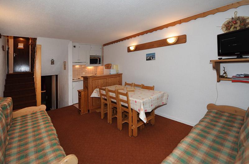Vakantie in de bergen Appartement duplex 2 kamers 5 personen (925) - La Résidence le Danchet - Les Menuires - Woonkamer