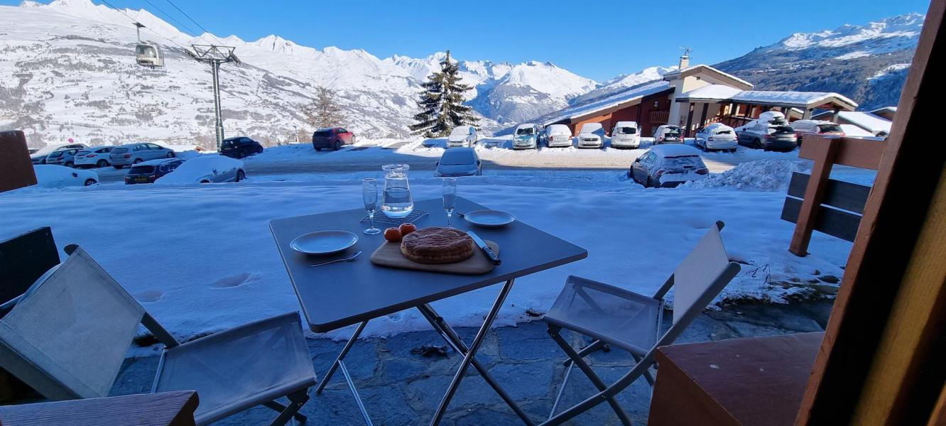 Vakantie in de bergen Studio bergnis 4 personen (5) - La Résidence le Domino - Montchavin La Plagne - Balkon